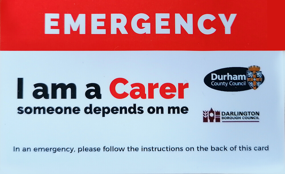 Emergency Carers Card Front